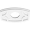 Ekena Millwork Kailey Architectural Grade PVC Ceiling Medallion, 10"W x 6 5/8"H x 3"ID x 5 1/4"C x 1"P, One-Piece CMP10X6KY-03000 - alternate 3
